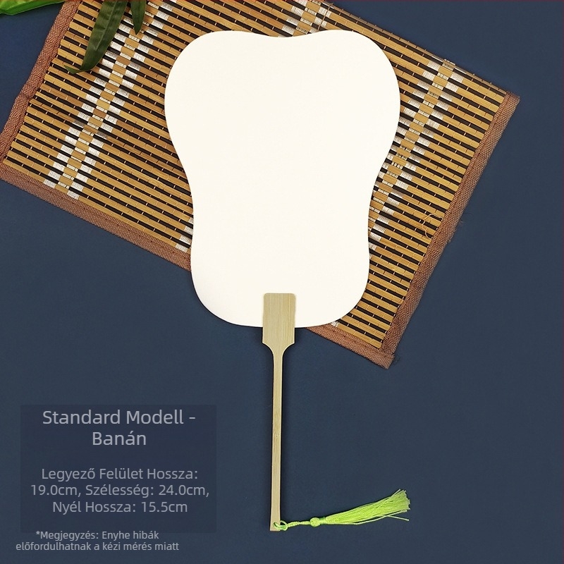 Fehérítő festék üres különleges antik Xuan papírlegyező kalligráfia festés kézzel készített barkácsolás festéklegyező anyagból vastagított legyező