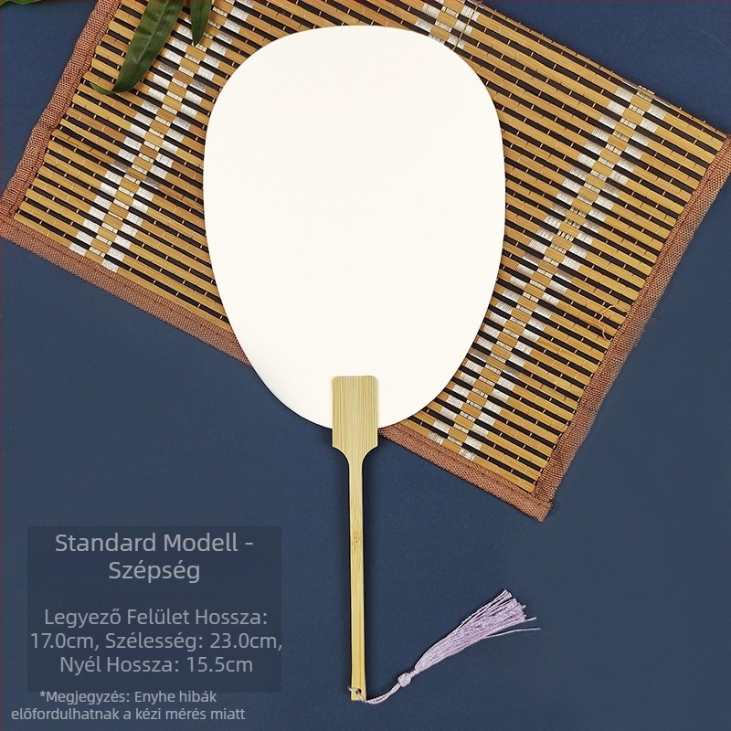 Fehérítő festék üres különleges antik Xuan papírlegyező kalligráfia festés kézzel készített barkácsolás festéklegyező anyagból vastagított legyező