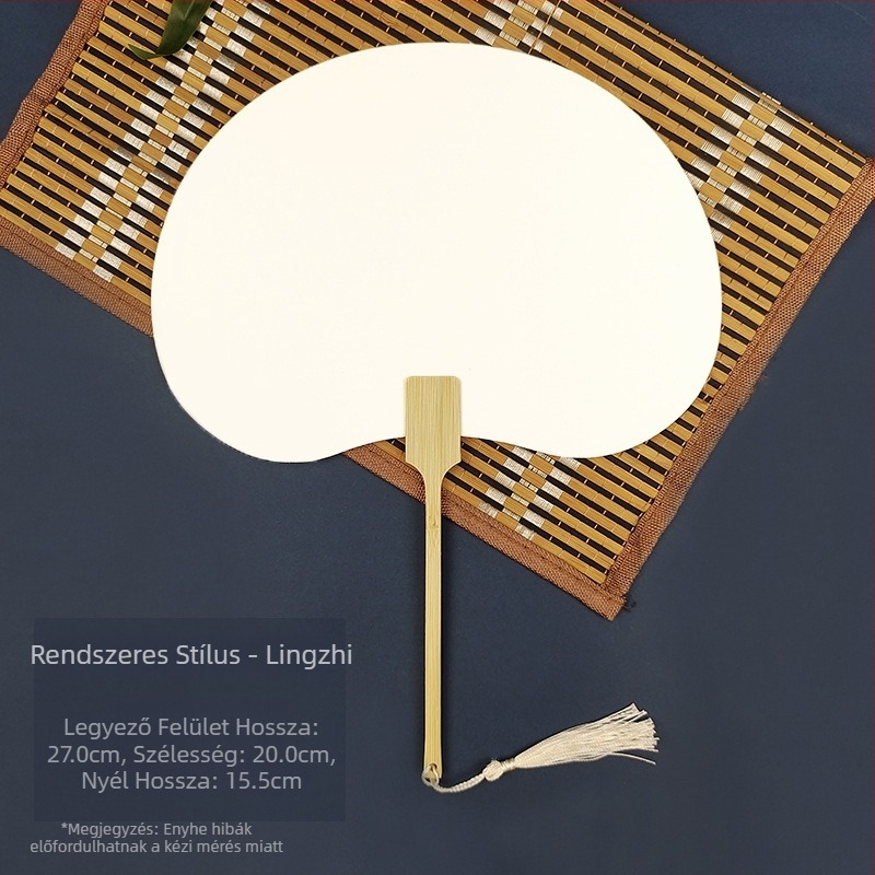 Fehérítő festék üres különleges antik Xuan papírlegyező kalligráfia festés kézzel készített barkácsolás festéklegyező anyagból vastagított legyező