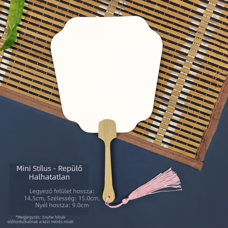 Fehérítő festék üres különleges antik Xuan papírlegyező kalligráfia festés kézzel készített barkácsolás festéklegyező anyagból vastagított legyező