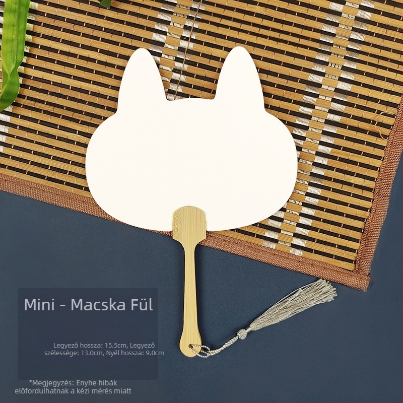 Fehérítő festék üres különleges antik Xuan papírlegyező kalligráfia festés kézzel készített barkácsolás festéklegyező anyagból vastagított legyező