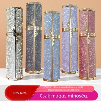 Kiváló minőségű hordozható mini parfümös üveg, újratölthető parfümös üveg, kis üres üveg aljjal töltve, önpumpáló szórófejes üveg raktáron