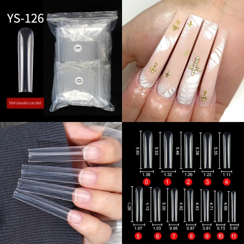 Új francia műkörömdísz, határokon átnyúló félmatricák, teljes matricák, műköröm, körömfolt, hosszabbított műkörömdísz