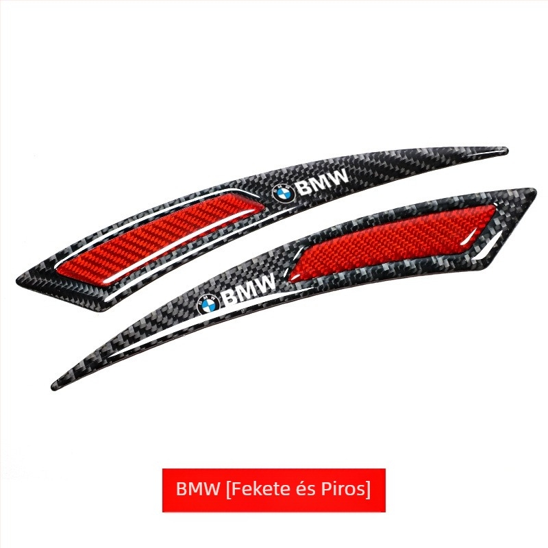 Új autó kerék szemöldök ütközésgátló csík módosított univerzális valódi szénszálas ütközésgátló karcálló ragasztó ütközésgátló matrica dekoratív csík