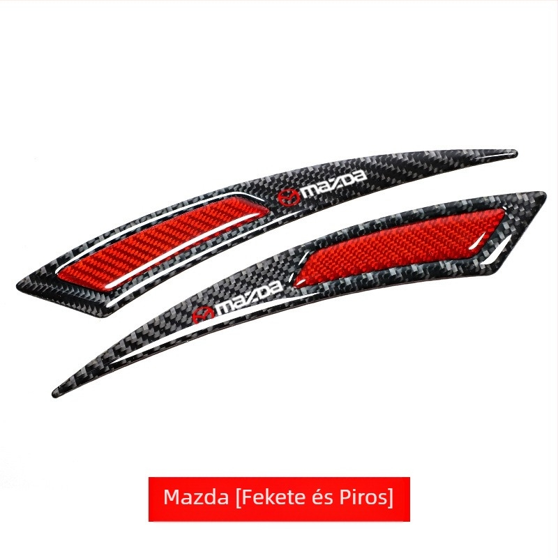 Új autó kerék szemöldök ütközésgátló csík módosított univerzális valódi szénszálas ütközésgátló karcálló ragasztó ütközésgátló matrica dekoratív csík