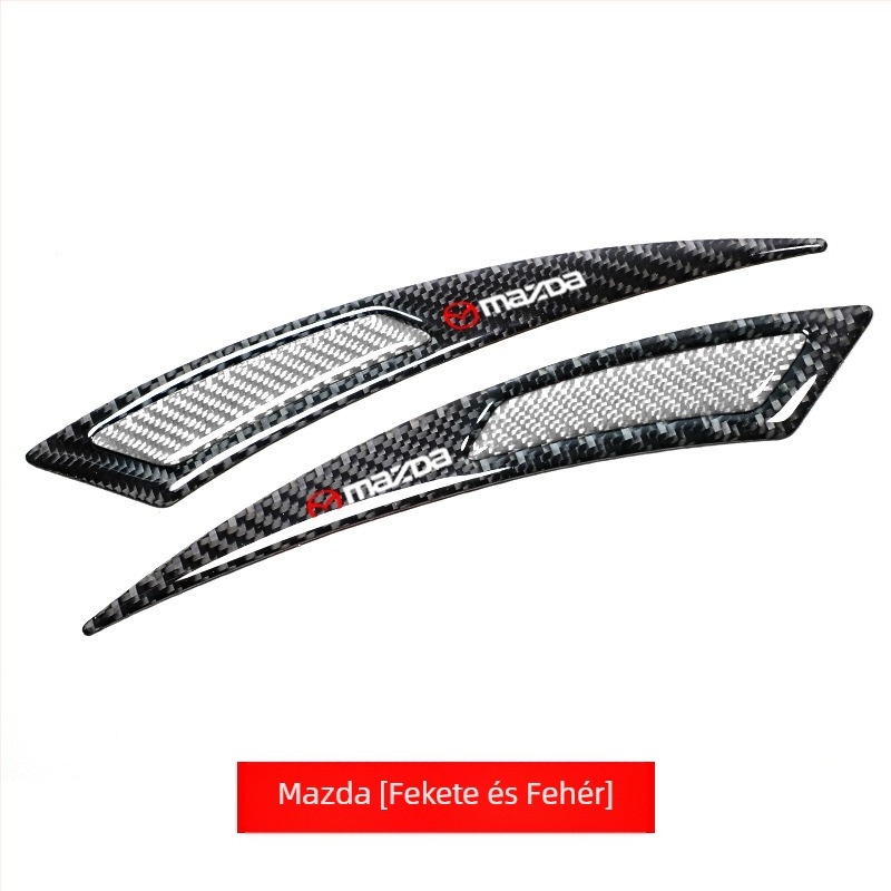 Új autó kerék szemöldök ütközésgátló csík módosított univerzális valódi szénszálas ütközésgátló karcálló ragasztó ütközésgátló matrica dekoratív csík