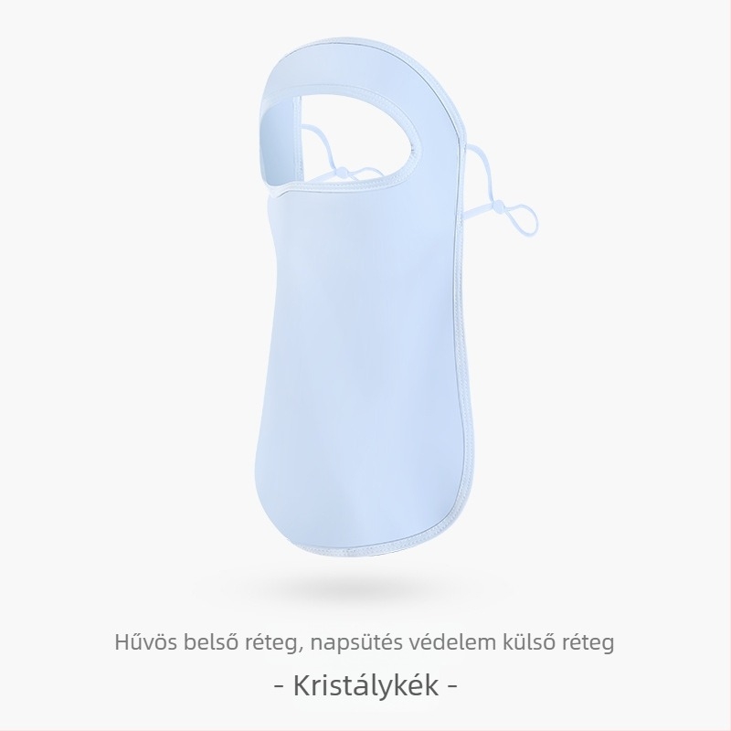 Napvédő maszk női szemkörnyékre, lélegző nyári ultraibolya sugárzás elleni gradiens jég selyem sztereó napvédő maszk UPF50