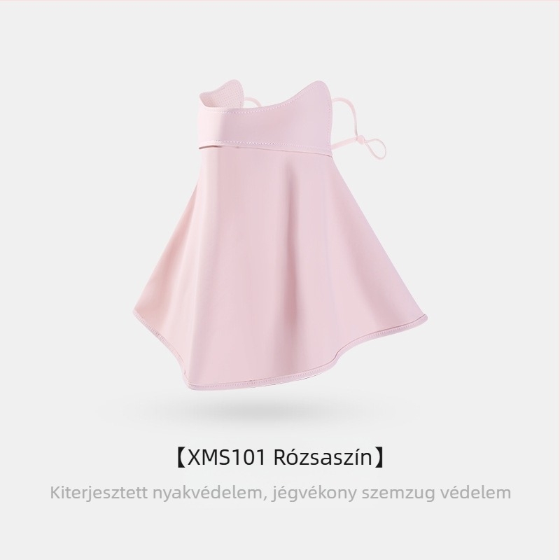 Napvédő maszk női szemkörnyékre, lélegző nyári ultraibolya sugárzás elleni gradiens jég selyem sztereó napvédő maszk UPF50