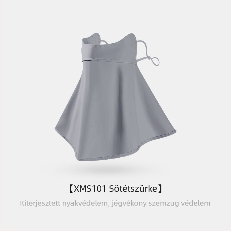 Napvédő maszk női szemkörnyékre, lélegző nyári ultraibolya sugárzás elleni gradiens jég selyem sztereó napvédő maszk UPF50