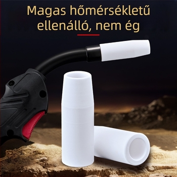 1K védőfúvóka, európai gázzal védett hegesztőpisztoly tartozékok, légmentes védőhüvelyes fúvóka, 200A, kerámia, két védőgázas hegesztőgép, porcelán fúvóka