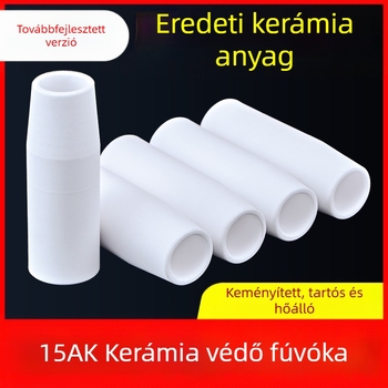 1K védőfúvóka, európai gázzal védett hegesztőpisztoly tartozékok, légmentes védőhüvelyes fúvóka, 200A, kerámia, két védőgázas hegesztőgép, porcelán fúvóka