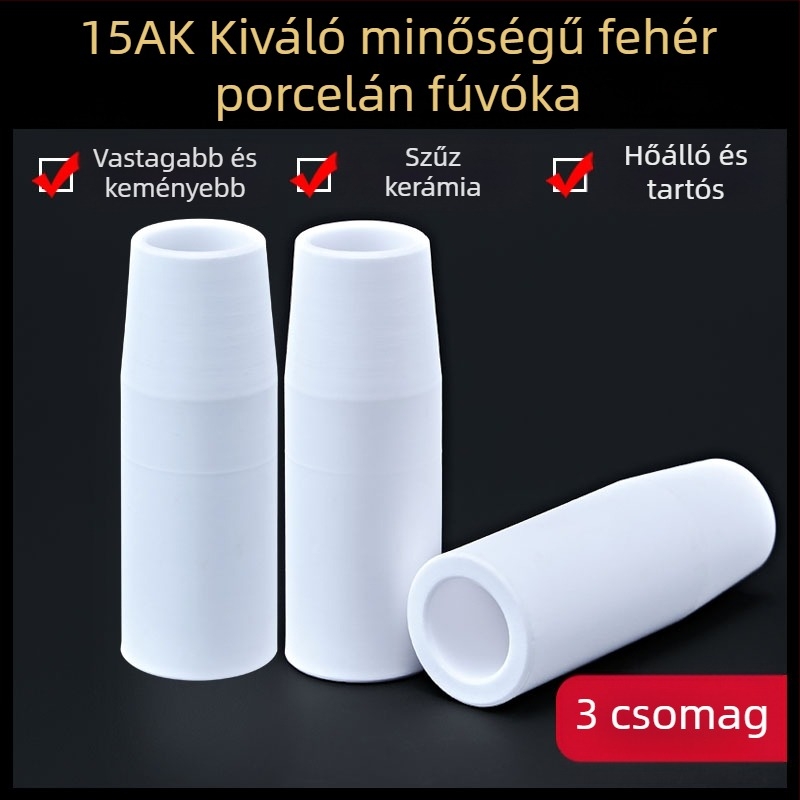 1K védőfúvóka, európai gázzal védett hegesztőpisztoly tartozékok, légmentes védőhüvelyes fúvóka, 200A, kerámia, két védőgázas hegesztőgép, porcelán fúvóka