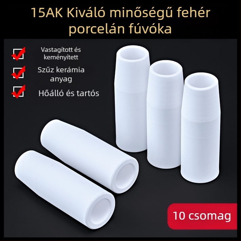 1K védőfúvóka, európai gázzal védett hegesztőpisztoly tartozékok, légmentes védőhüvelyes fúvóka, 200A, kerámia, két védőgázas hegesztőgép, porcelán fúvóka