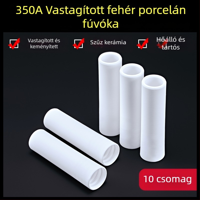 1K védőfúvóka, európai gázzal védett hegesztőpisztoly tartozékok, légmentes védőhüvelyes fúvóka, 200A, kerámia, két védőgázas hegesztőgép, porcelán fúvóka