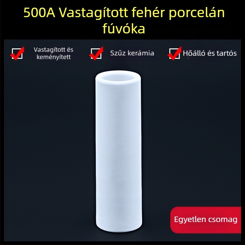 1K védőfúvóka, európai gázzal védett hegesztőpisztoly tartozékok, légmentes védőhüvelyes fúvóka, 200A, kerámia, két védőgázas hegesztőgép, porcelán fúvóka