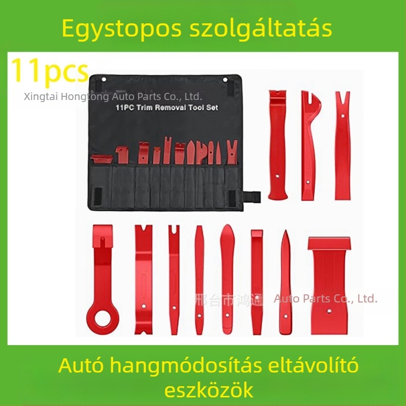 Autóipari műanyag alkatrészek eltávolító szerszámkészlet alkalmas audio lökhárító, műszerfal, belső csatok stb. eltávolítására. A gyártó specializálódott...