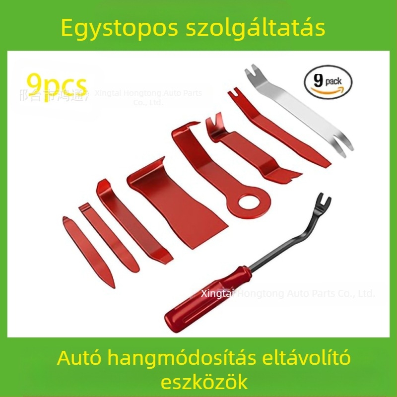 Autóipari műanyag alkatrészek eltávolító szerszámkészlet alkalmas audio lökhárító, műszerfal, belső csatok stb. eltávolítására. A gyártó specializálódott...