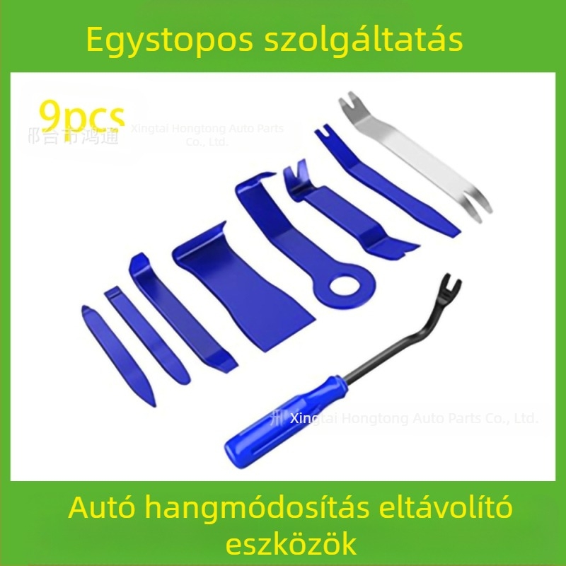 Autóipari műanyag alkatrészek eltávolító szerszámkészlet alkalmas audio lökhárító, műszerfal, belső csatok stb. eltávolítására. A gyártó specializálódott...