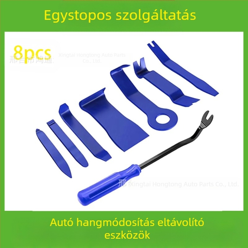 Autóipari műanyag alkatrészek eltávolító szerszámkészlet alkalmas audio lökhárító, műszerfal, belső csatok stb. eltávolítására. A gyártó specializálódott...