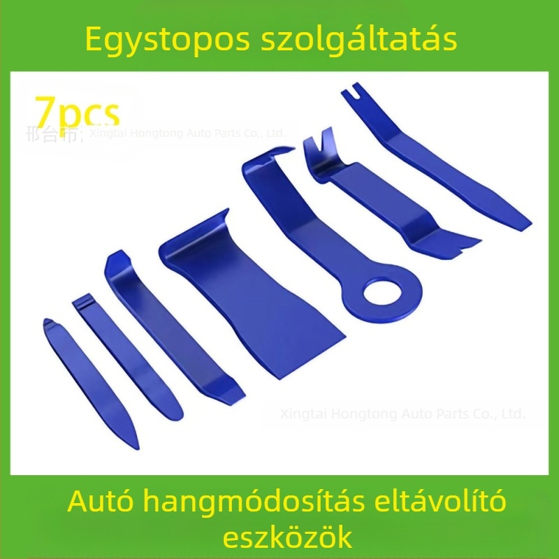 Autóipari műanyag alkatrészek eltávolító szerszámkészlet alkalmas audio lökhárító, műszerfal, belső csatok stb. eltávolítására. A gyártó specializálódott...