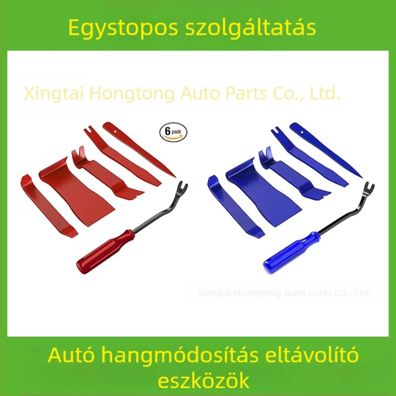 Autóipari műanyag alkatrészek eltávolító szerszámkészlet alkalmas audio lökhárító, műszerfal, belső csatok stb. eltávolítására. A gyártó specializálódott...