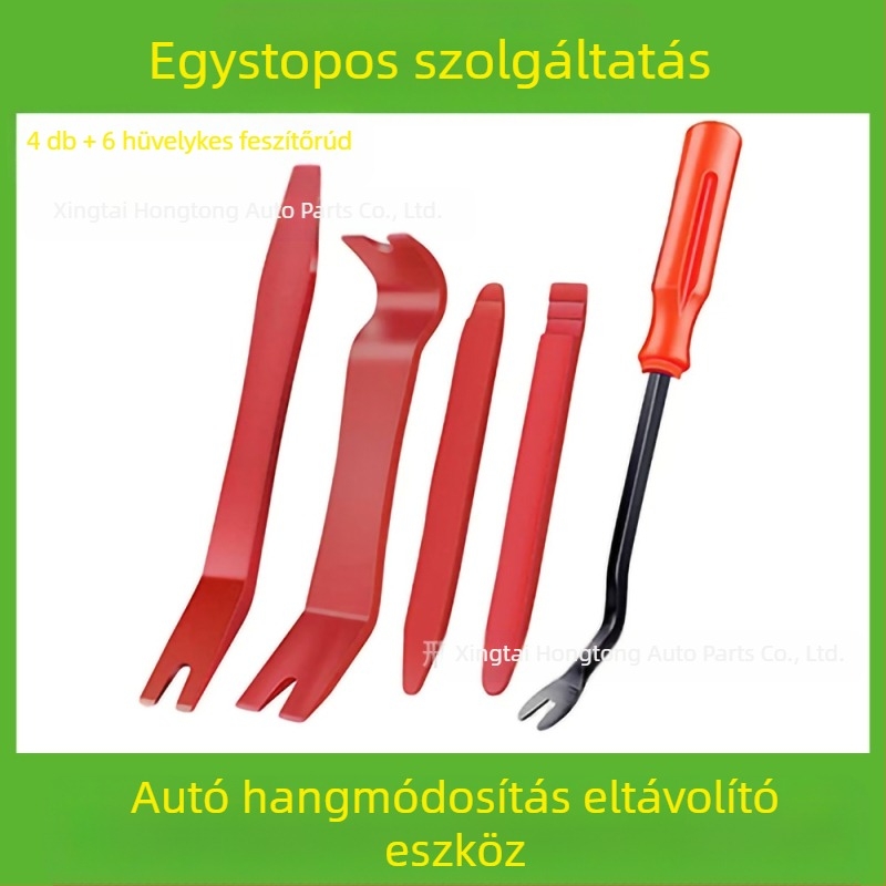 Autóipari műanyag alkatrészek eltávolító szerszámkészlet alkalmas audio lökhárító, műszerfal, belső csatok stb. eltávolítására. A gyártó specializálódott...