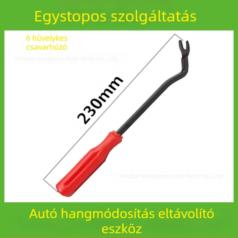 Autóipari műanyag alkatrészek eltávolító szerszámkészlet alkalmas audio lökhárító, műszerfal, belső csatok stb. eltávolítására. A gyártó specializálódott...