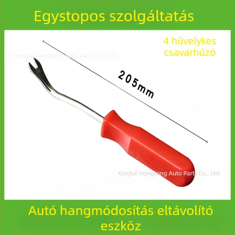 Autóipari műanyag alkatrészek eltávolító szerszámkészlet alkalmas audio lökhárító, műszerfal, belső csatok stb. eltávolítására. A gyártó specializálódott...