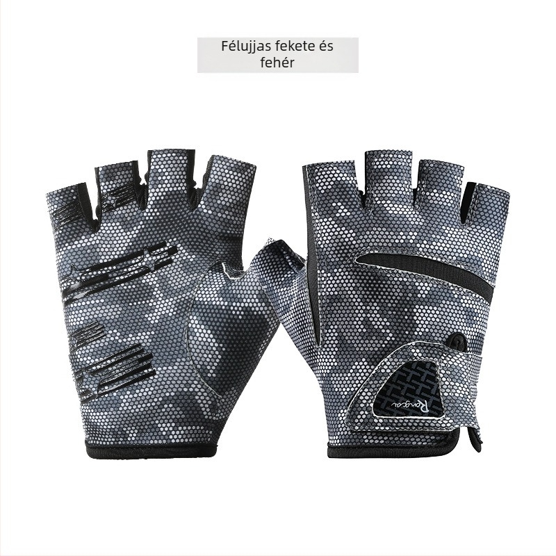 Új horgászkesztyűk Férfi tavaszi és nyári háromujjas Luya kesztyű Női naptej Gyorsan száradó Speciális jégselyem Lélegző Csúszásgátló Kopásálló