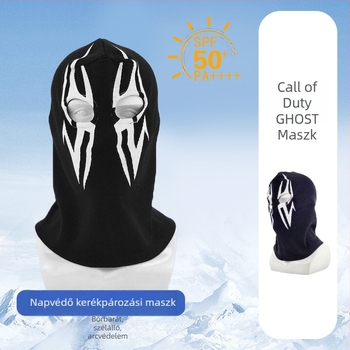 Határokon átnyúló gyártók Halloween cs fejfedő call of duty személyiség szellem fejfedő szélálló meleg lovagló fejfedő maszk