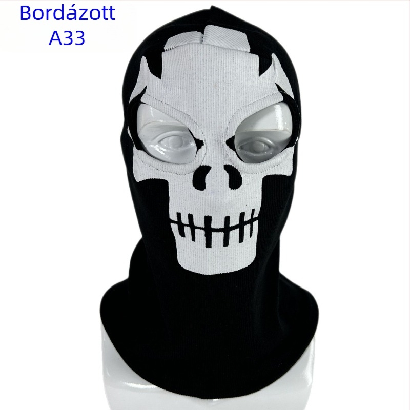 Határokon átnyúló gyártók Halloween cs fejfedő call of duty személyiség szellem fejfedő szélálló meleg lovagló fejfedő maszk