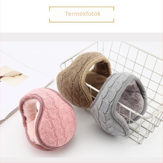 Téli fülvédők, meleg, kötött, nyolc karakteres, összecsukható, hátsó fültok, fülvédő, őszi és téli meleg fülvédők