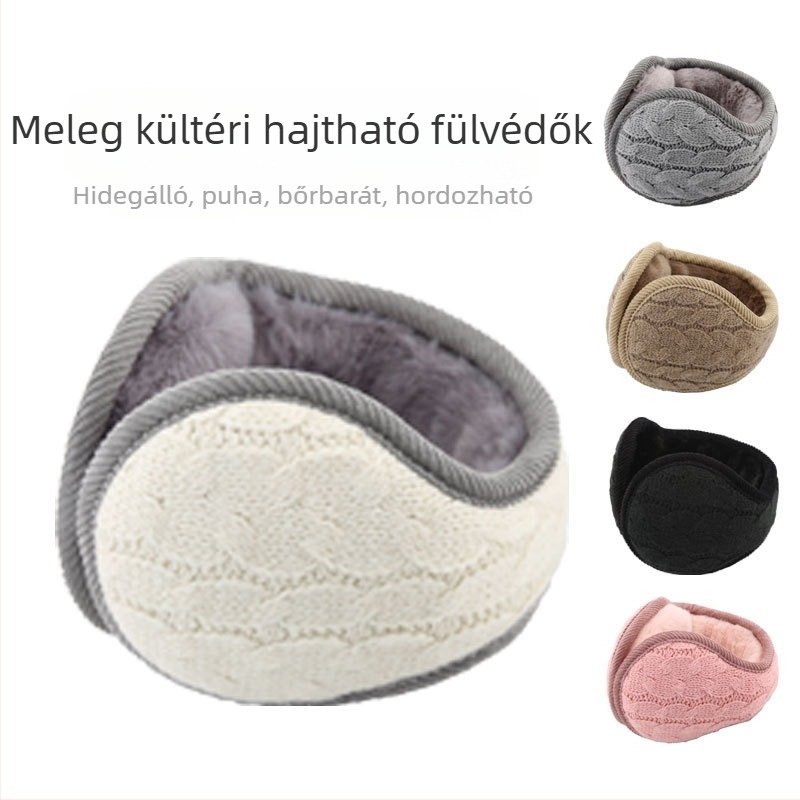 Téli fülvédők, meleg, kötött, nyolc karakteres, összecsukható, hátsó fültok, fülvédő, őszi és téli meleg fülvédők