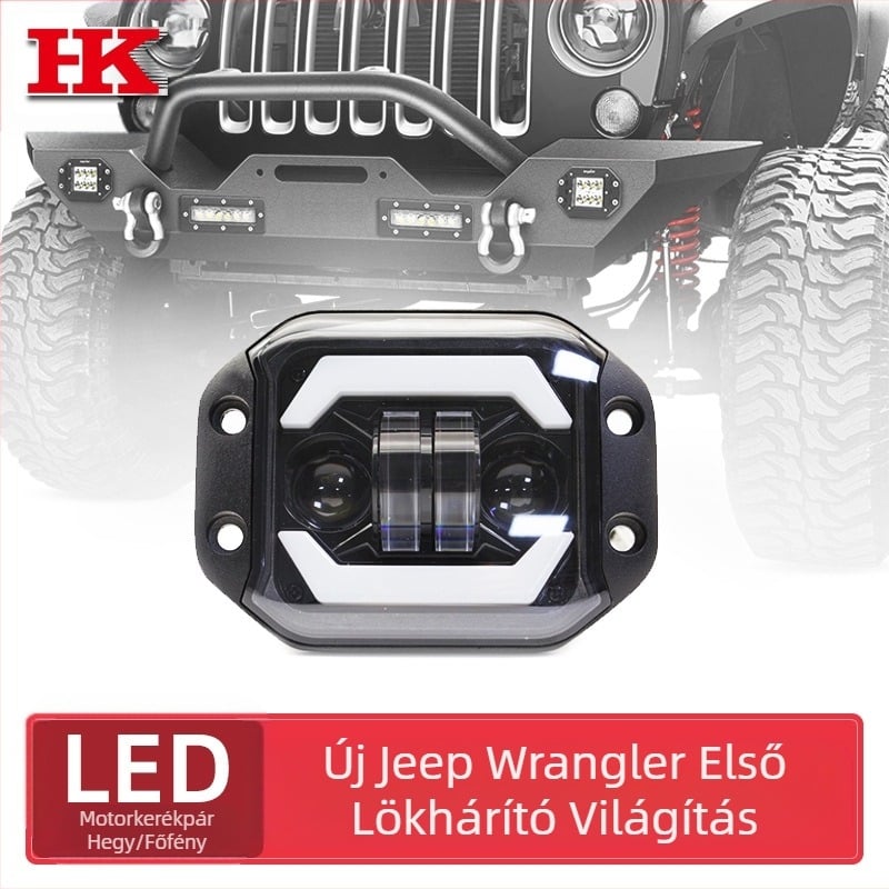 Azure LED ködlámpa terepjáróhoz — Angel Eye, négyzet alakú, Z0132, 40W, 10-100V, 122x92 mm, 6500K, 30 000 h