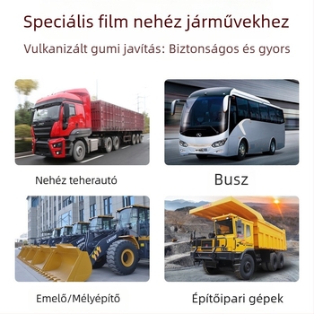 Nine Books gumi javítófilm – kilenc darabos hidegjavító készlet buszok és teherautók számára