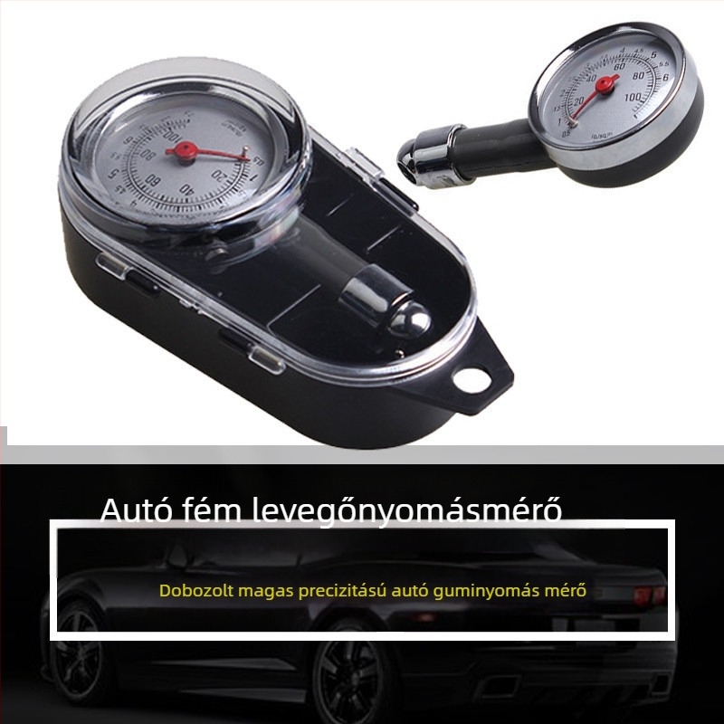 Gumiabroncs-nyomásmérő acéltesttel, magas pontosságú, 28-35 tartomány, KG/CM2 kijelző