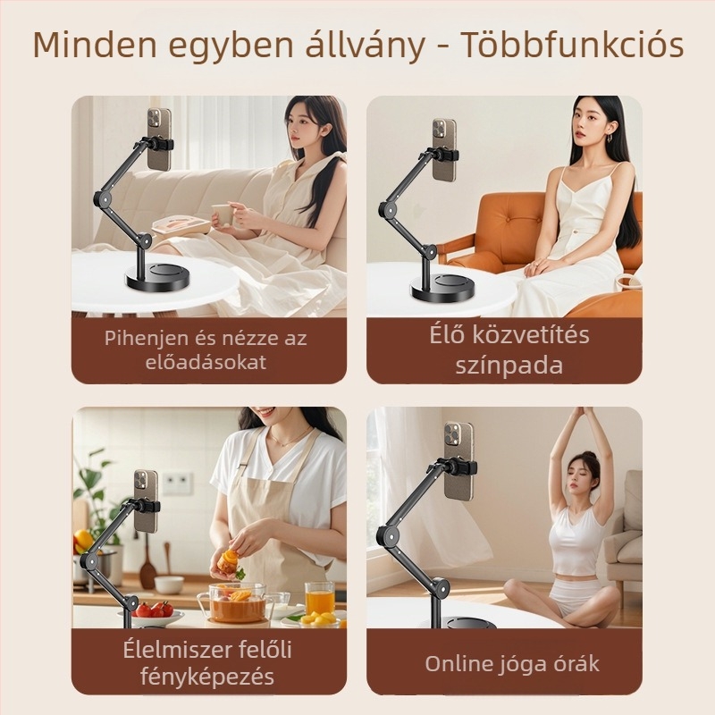 Asztali tartó mobilokra és tabletekhez – alumínium ötvözet, univerzális stílus, testreszabható