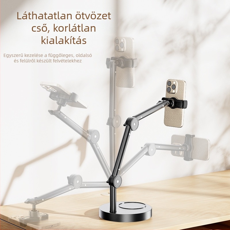 Asztali tartó mobilokra és tabletekhez – alumínium ötvözet, univerzális stílus, testreszabható