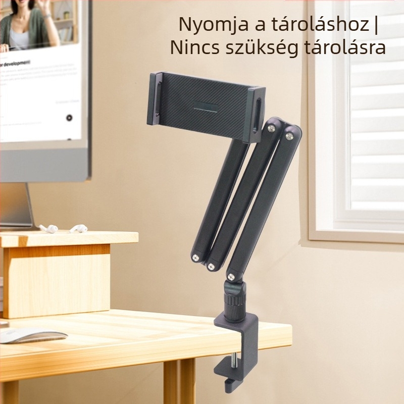 iPad-kompatibil tablettatartó, összecsukható asztali állvány, 0,75 kg, OEM-kompatibilis