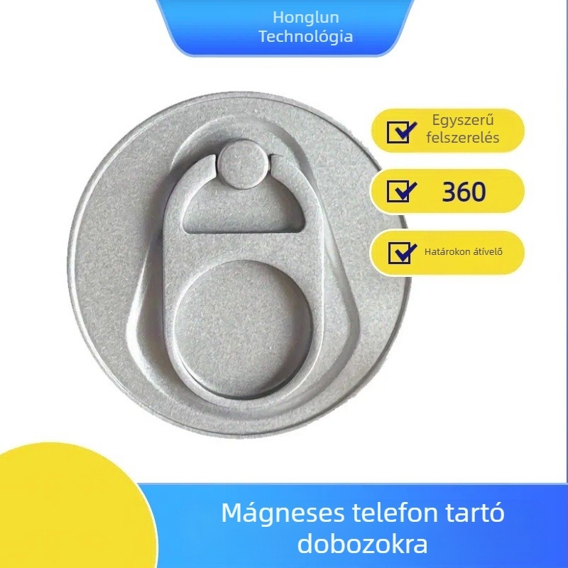 Ötvözetből készült mágneses gyűrűs telefonállvány, Coca-Cola konzerv dizájnnal, testreszabás támogatott