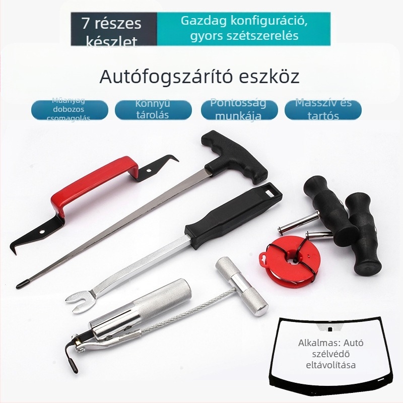 Autóüveg eltávolító eszköz huzalos húzóval és fogóval — Musen Hall, autójavítási eszköz, súly 1,1 kg