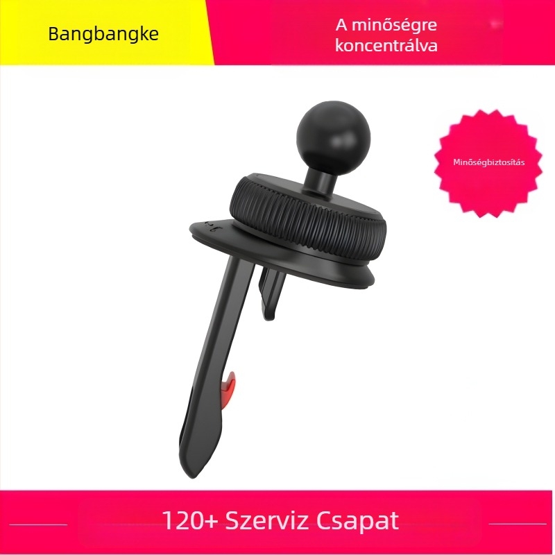 Autóventil-nyílás kampó alap – kör alakú, univerzális vízszintes és függőleges rögzítéshez, snap-on szerelés, elektromos rögzítés, 5W