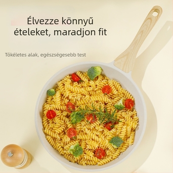 Tapadásmentes serpenyő sütéshez, alumínium test, üvegfedél, többszörös rétegű aljzattal, kompatibilis indukciós és gáztűzhellyel, modell pd-20, súly 0.65 kg