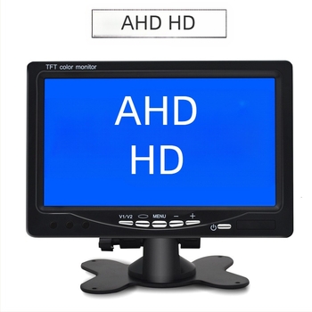 AHD7T hátrameneti kijelző autókhoz, 1024x600 felbontás, AHD bemenet, teherautókhoz
