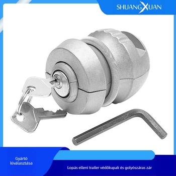 Shuangxuan TLK-06A Gömbzár trailerhez, vasból készült test, ezüst spray felülettel