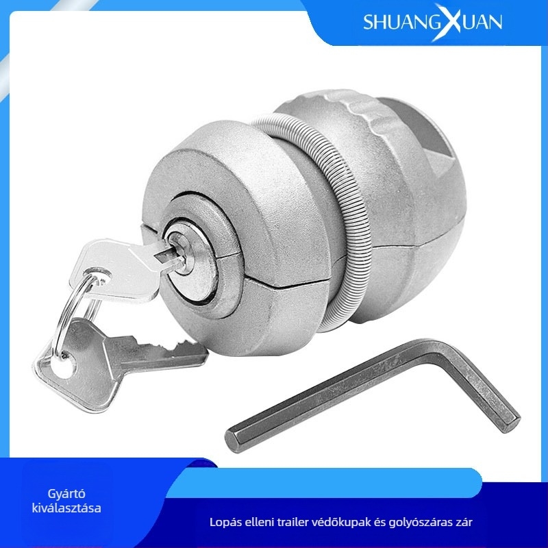 Shuangxuan TLK-06A Gömbzár trailerhez, vasból készült test, ezüst spray felülettel
