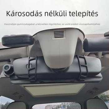 Vezeték nélküli CarPlay visszapillantó tükör érintőképernyővel és DVR-rel, modell B5319R, Allwinner Melis OS, 720p, 1.0 MP