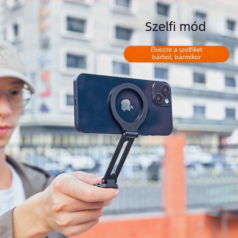 Asztali telefonállvány MagSafe-készülékhez, hordozható összecsukható trípód, univerzális dizájn