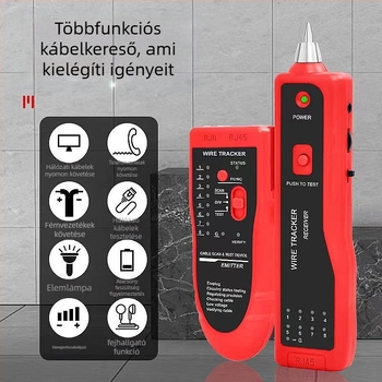 Hálózati vonalkereső (Modell BJ-2106; Funkció: vonalak felkutatása és igazítása; Tömeg: 350 g; Garancia: 1 év)