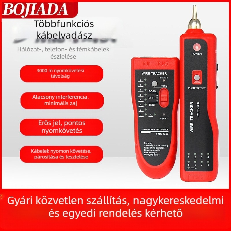 Hálózati vonalkereső (Modell BJ-2106; Funkció: vonalak felkutatása és igazítása; Tömeg: 350 g; Garancia: 1 év)